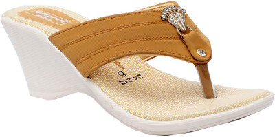 

Dolphin Miles Women Gold Wedges