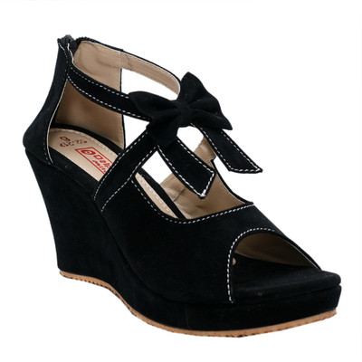 

Dolphin Miles Women Black Wedges