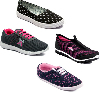 

Asian Women Casual & Running Shoes Combo Pack of 4 Casuals For Women(Multicolor