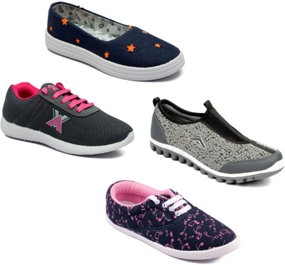 

Asian Women Casual & Running Shoes Combo Pack of 4 Casuals For Women(Multicolor
