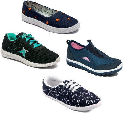 

Asian Women Casual & Running Shoes Combo Pack of 4 Casuals For Women(Multicolor