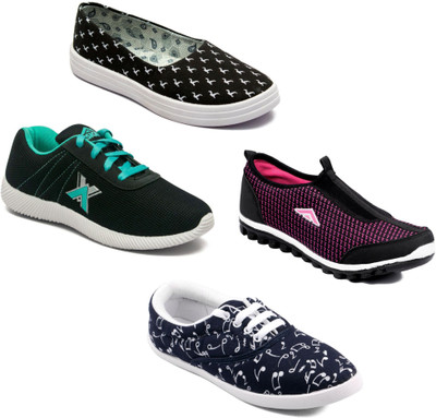 

Asian Women Casual & Running Shoes Combo Pack of 4 Casuals For Women(Multicolor