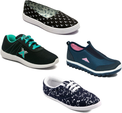 

Asian Women Casual & Running Shoes Combo Pack of 4 Casuals For Women(Multicolor