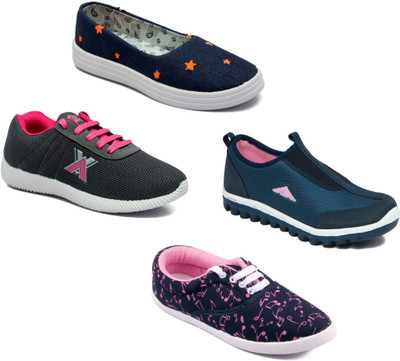 

Asian Women Casual & Running Shoes Combo Pack of 4 Casuals For Women(Multicolor
