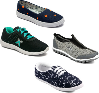 

Asian Women Casual & Running Shoes Combo Pack of 4 Casuals For Women(Multicolor