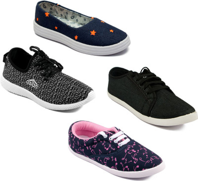

Asian Women Casual & Running Shoes Combo Pack of 4 Walking Shoes For Women(Multicolor