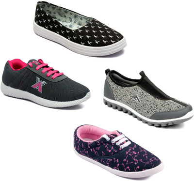 

Asian Women Casual & Running Shoes Combo Pack of 4 Casuals For Women(Multicolor