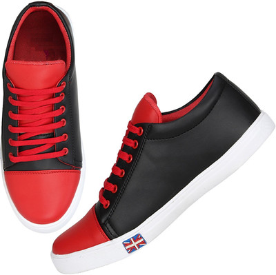 

KWINE Sneakers For Men(Black, Red
