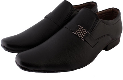

Smoky Smart Formal Shoes Slip On For Men(Black