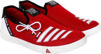 

AMJ Slip On Sneakers For Men(Red
