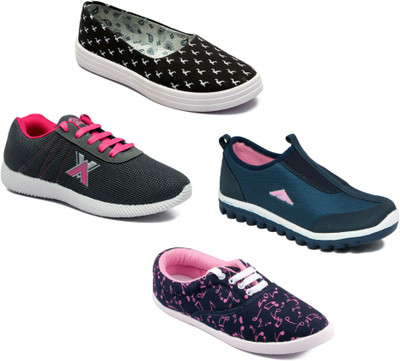 

Asian Women Casual & Running Shoes Combo Pack of 4 Casuals For Women(Multicolor