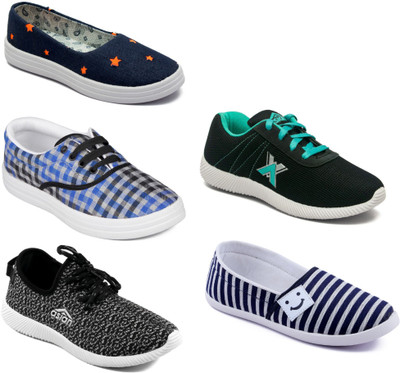 

Asian Women Casual & Running Shoes Combo Pack of 5 Casuals For Women(Multicolor