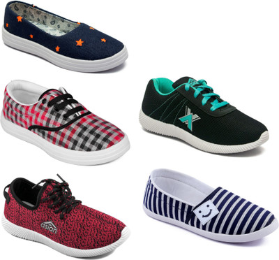 

Asian Women Casual & Running Shoes Combo Pack of  Walking Shoes For Women(Multicolor