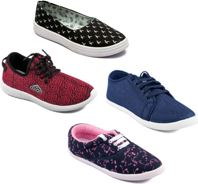 

Asian Women Casual & Running Shoes Combo Pack of 4 Walking Shoes For Women(Multicolor