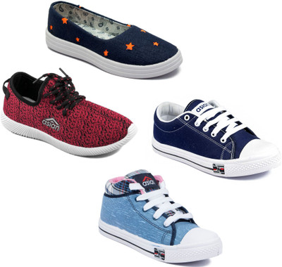 

Asian Women Casual & Running Shoes Combo Pack of 4 Casuals For Women(Multicolor