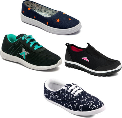

Asian Women Casual & Running Shoes Combo Pack of 4 Casuals For Women(Multicolor