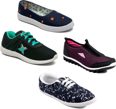 

Asian Women Casual & Running Shoes Combo Pack of 4 Casuals For Women(Multicolor