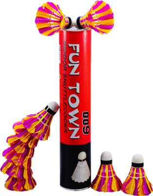 

SMT FUN TOWN Coloured Feather Shuttle - Multicolor(Fast, 95, Pack of 10)