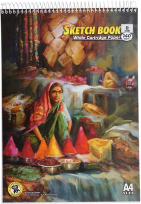 

Shipra SS 386 A4 Size Sketch Pad(White Cartridge Paper, 50 Sheets)