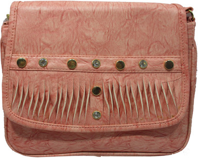 

Rahman Bags Girls Casual Pink Polyester Sling Bag