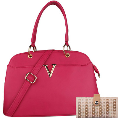 

Dewberries Women Casual Pink PU Sling Bag