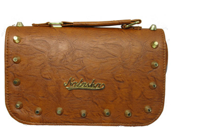 

RahmanBags Girls Casual Brown Polyester Sling Bag