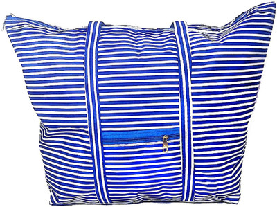 

Must Visit Women Casual Blue Polyester Shoulder Bag