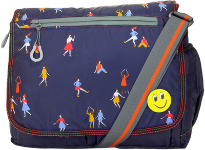 

JG Shoppe Men & Women Casual Blue Nylon Sling Bag