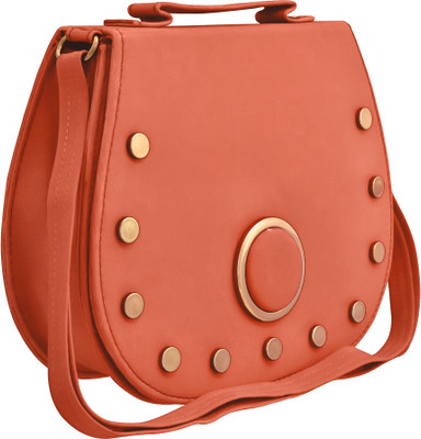 

TAP FASHION Women Casual Pink PU Sling Bag