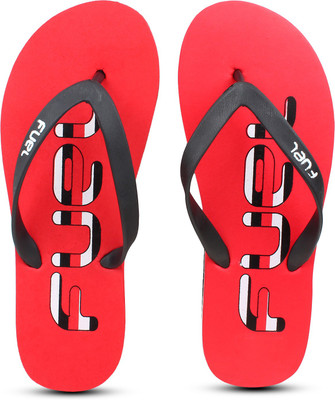 

Fuel Men's & Boy's Stylish Flip Flops, Red & black