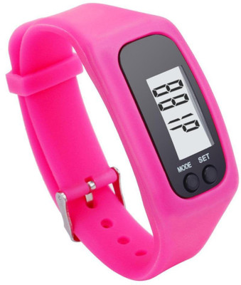 

RHONNIUM ™ Thin Mens Womens LED Pedometer Running Sports Watches Silicone Bracelet Wrist Watch(Pink Strap, Size : Free Size), Lavender pink