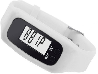 

RHONNIUM ® TONSEE Fashion Digital LCD Pedometer Run Step Walking Distance Calorie Counter Watch Bracelet Honeydew Smartwatch(White Strap Free Size)