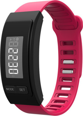 

RHONNIUM ™ H4 Sports Wrist Watches, Digital LCD Walking Distance Run Step Watch Bracelet(Pink Strap Free Size), Sweet pink