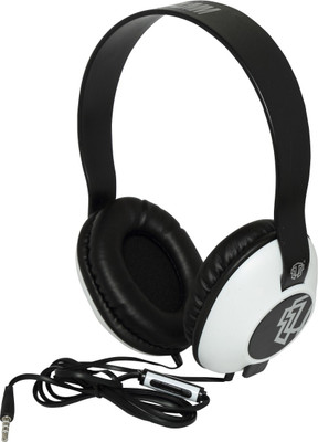 

Thrumm Boom Headphones wired with MIC Smart Headphones(Wired), Black;white