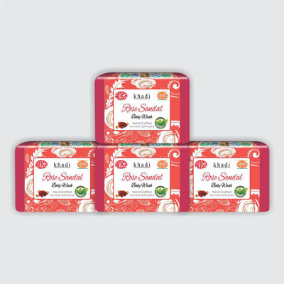 

KHADI MEGHDOOT AYURVEDIC ROSE SANDAL BODY WASH(500 g, Pack of 4)