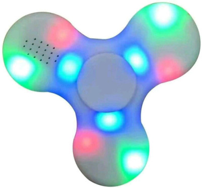 

YAMAMA MINI Bluetooth Speaker Music LED Light Switch Fidget Spinner EDC Hand Spinner For Autism(White)