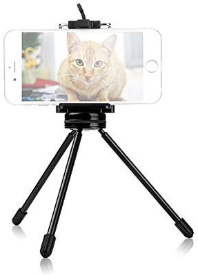 

Techlife Solutions Mini Table Tripod for Smartphone, DSLR Cameras-Coming with Mobile holder clip-3Kg capacity … Tripod(Black, Supports Up to 3000 g)