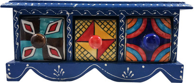 

India Meets India Trinket_Box Jewellery Vanity Box(Purple)