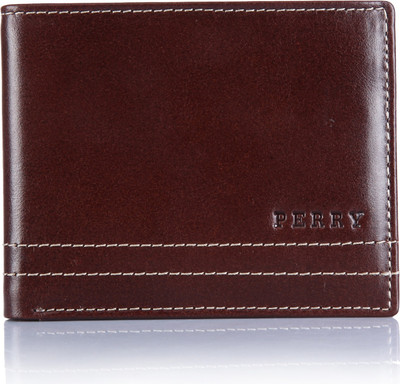 

Perry Men Brown Genuine Leather Wallet(6 Card Slots)
