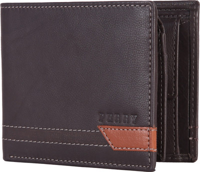 

Perry Men Brown Genuine Leather Wallet(6 Card Slots)