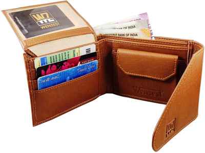 

Wenzest Men Tan Artificial Leather Wallet(3 Card Slots)