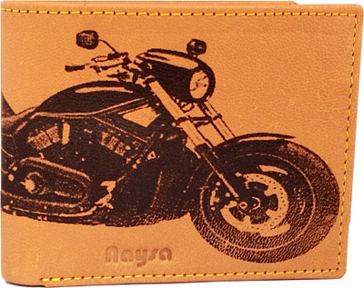 

Naysa Men Tan Genuine Leather Wallet(6 Card Slots)