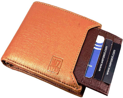 

Wenzest Men Tan, Brown Artificial Leather Wallet(6 Card Slots), Tanbrown