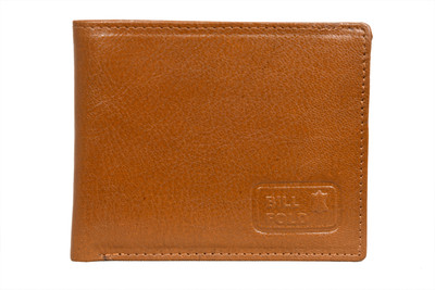 

Bill Fold Artistic Leather Men Tan Genuine Leather Wallet(7 Card Slots)