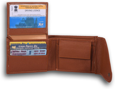 

Pocket bazar Men Tan Artificial Leather Wallet(5 Card Slots)