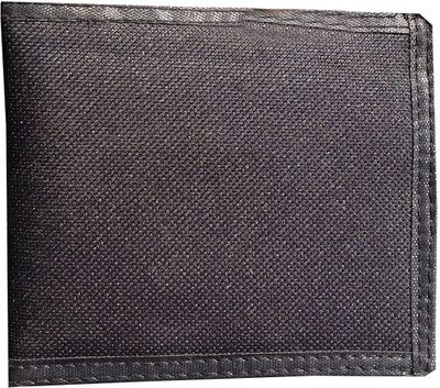 

SUNRAM Men Black Artificial Leather Wallet(3 Card Slots), Jet black