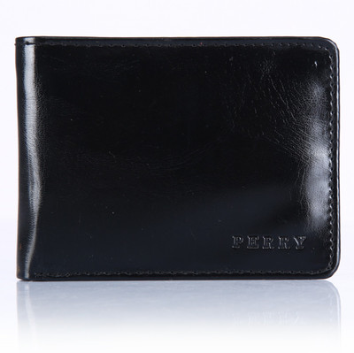 

Perry Men Black Artificial Leather Wallet(6 Card Slots)