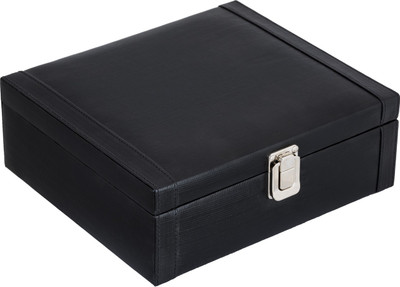 

Valley leather Watch Box(Black, Holds 8 Watches)