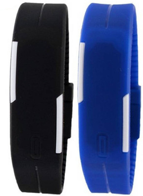

Talgo New Arrival 2018 Red Robin Season Special RRLEDBKBU 2018 New Collection Digital LED Black And Blue Dial Square Dial Black And Blue Rubber Strap (Combo of 2) RRLEDBKBU Watch - For Boys