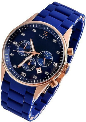 

Talgo New 2018 Arrival Red Robin Season Special RRARBU 2018 New Collection Armani Blue Gold Case Dial Metal Blue Strap Date And Time Both are Display in this Watch And Hevay Attractive Watch RRARBU Watch - For Men